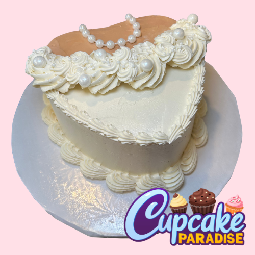 Bridal Dress Pearl Cake