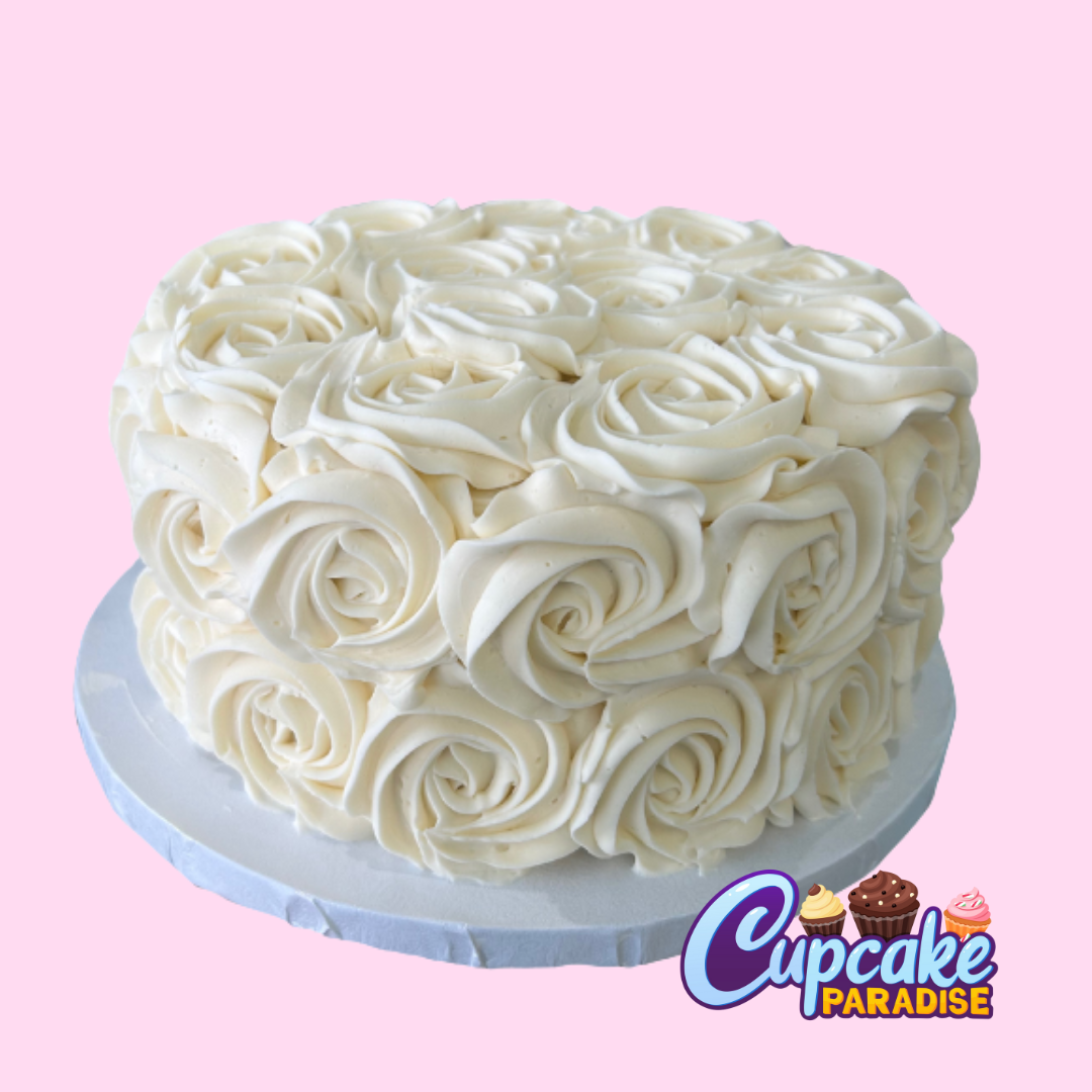 Vanilla Rosette Cake - Same Day