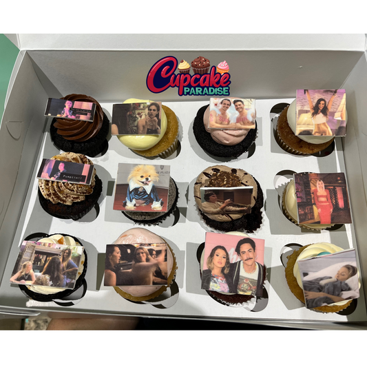 Custom Photo/logo Cupcakes - Choose Your Flavors