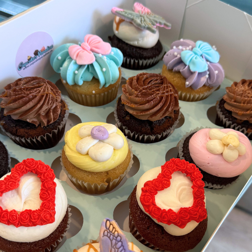 12 Pack /50/100 Gluten-free NOT vegan Cupcakes (has Butter)