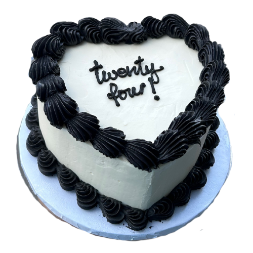 Message Heart Cake