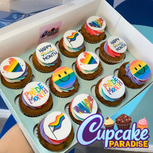 Pride Rainbow Cupcakes