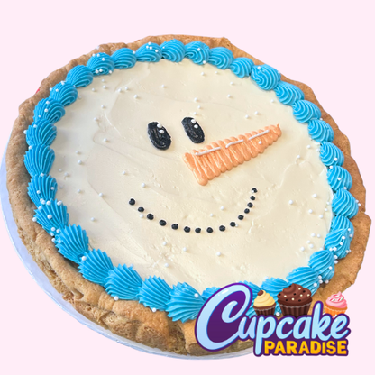 Snowman Cookie Cake