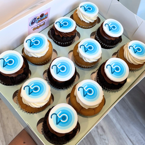 Branded Logo Cupcakes - Choose Your Flavors