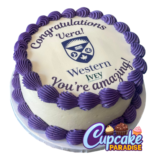 University Graduation Congratulations Photo Cake
