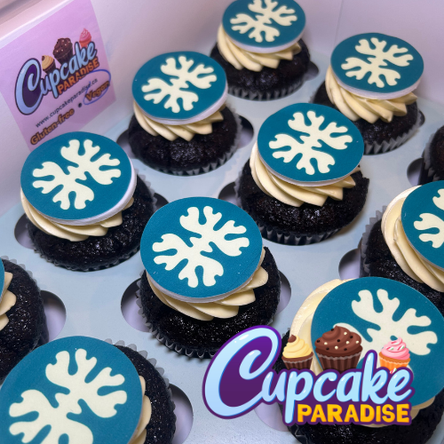 Branded Logo Cupcakes - Custom Color Frosting