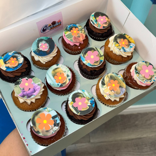 Custom Photo/logo Cupcakes - Choose Your Flavors